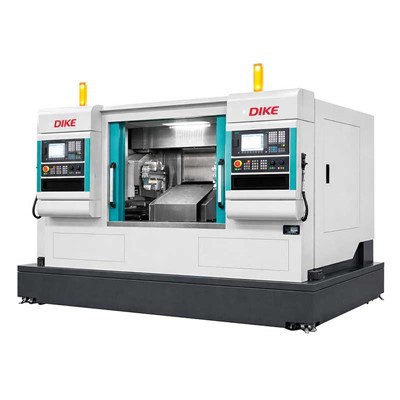 CNC rennibekkur með tvöföldum snælda